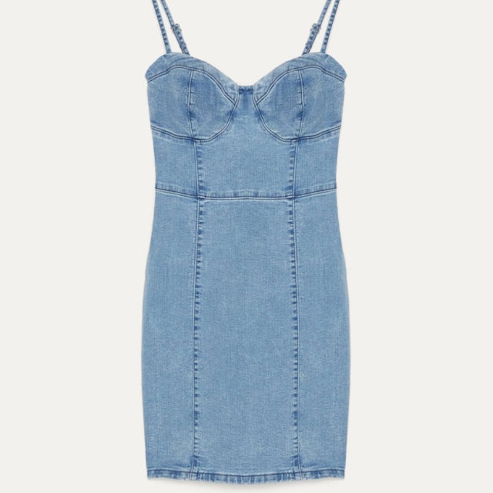 Strappy Denim Dress